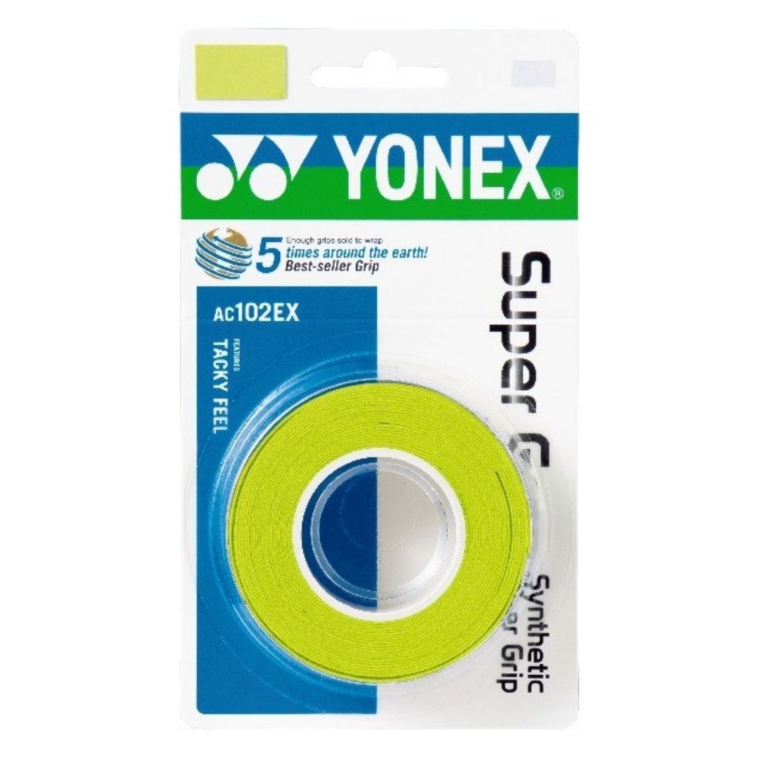 Surgrips Yonex Wet Super Grap (lot de 3, vert citron)