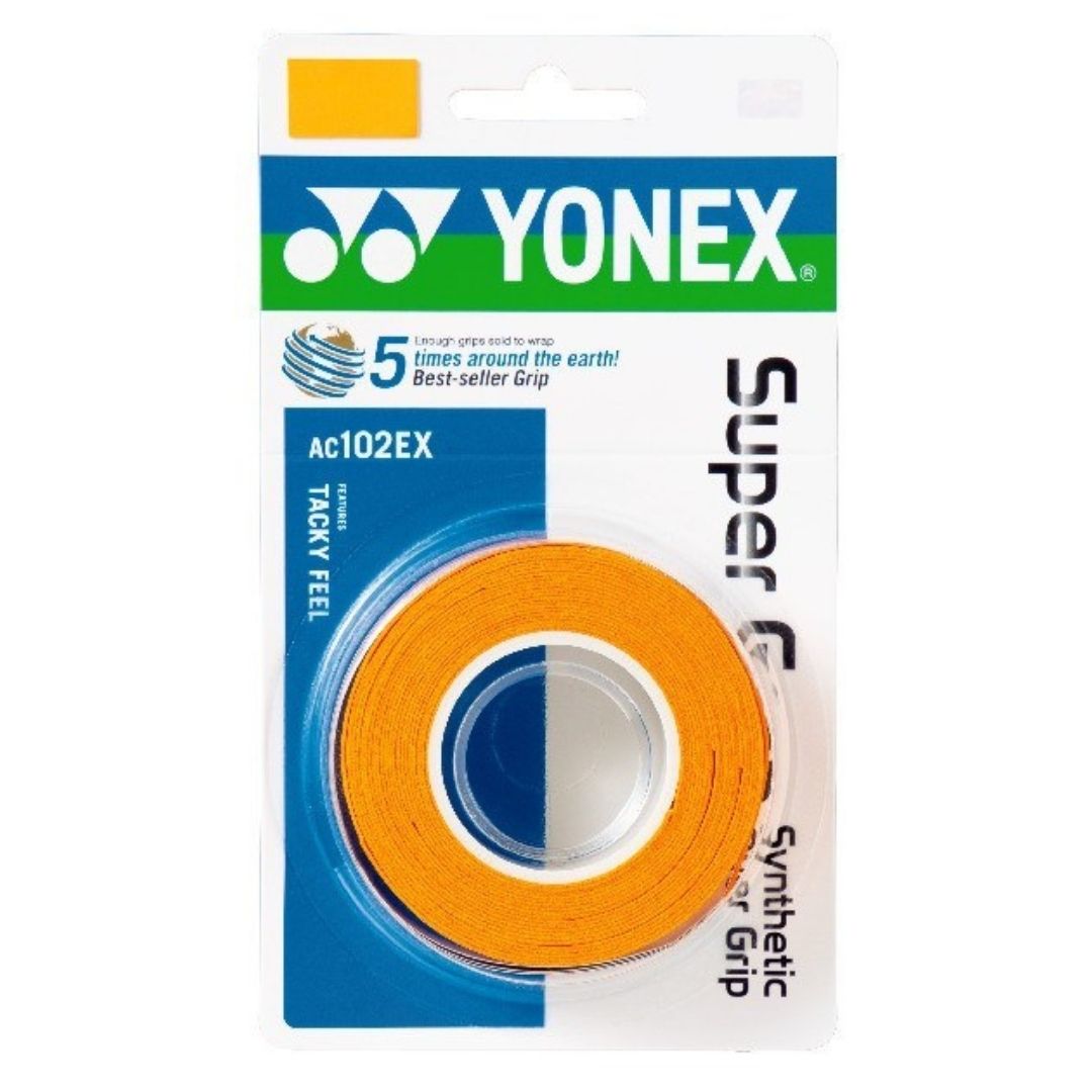 Surgrips Yonex Wet Super Grap (lot de 3, orange)