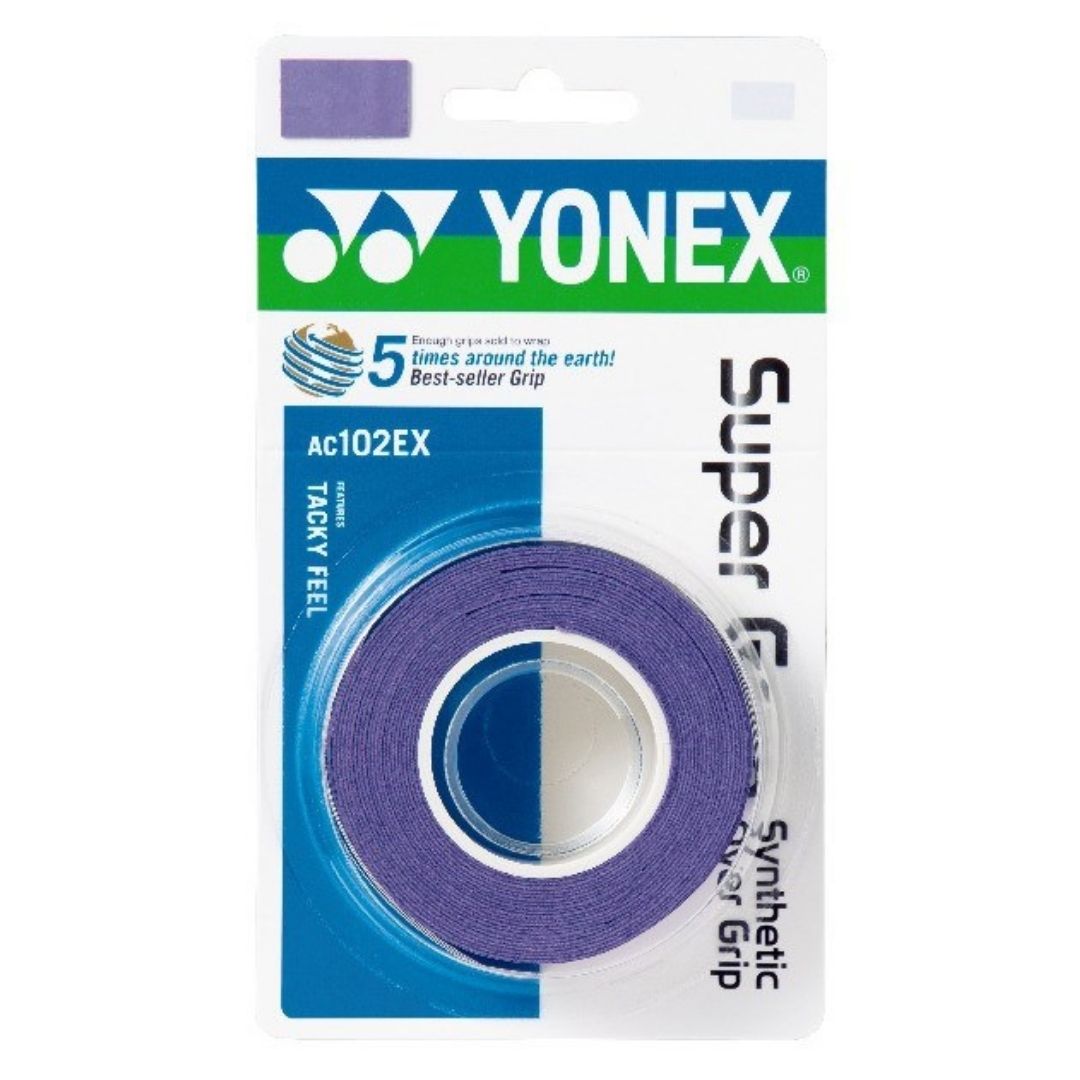 Surgrips Yonex Wet Super Grap (lot de 3, violet foncé)