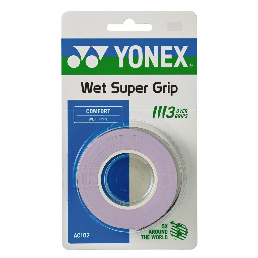 Surgrips Yonex Wet Super Grap (lot de 3, lilas clair)