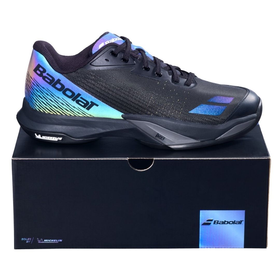 Chaussures de padel Babolat Jet Mach 4 Spectra All Court Men (noir/Spectra)