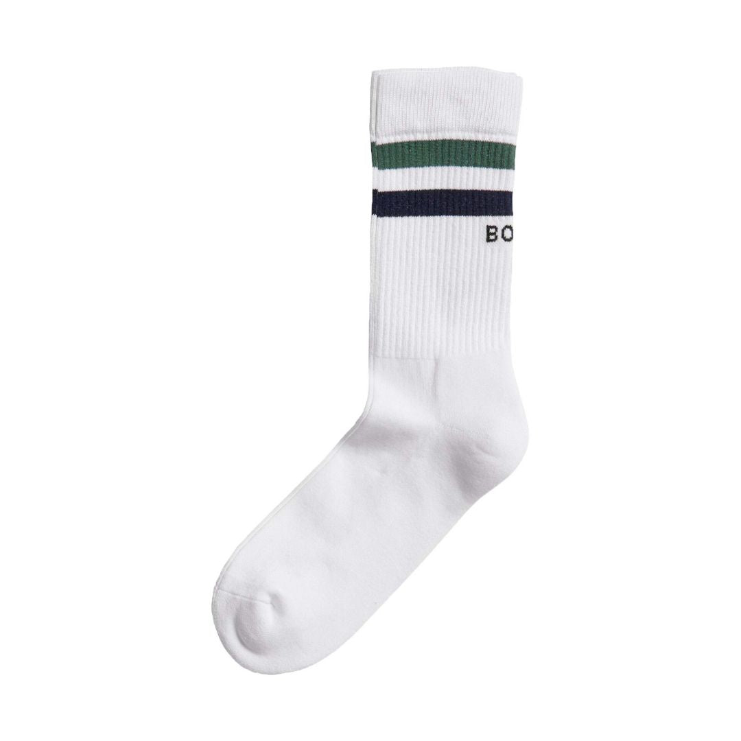 Chaussettes Björn Borg Classic Crew (lot de 3, White/Green/Navy Blue)
