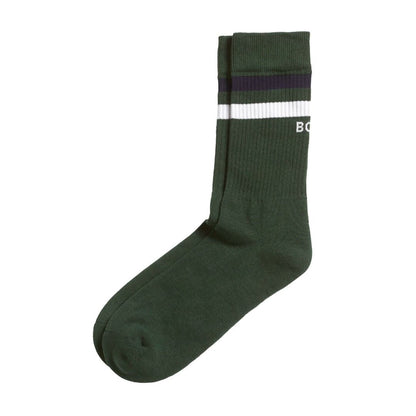 Chaussettes Björn Borg Classic Crew (lot de 3, White/Green/Navy Blue)