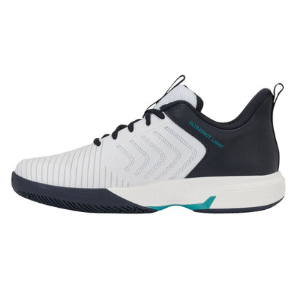 Chaussures de padel K-Swiss Ultrashot Light (White/Carbon/Baltic)
