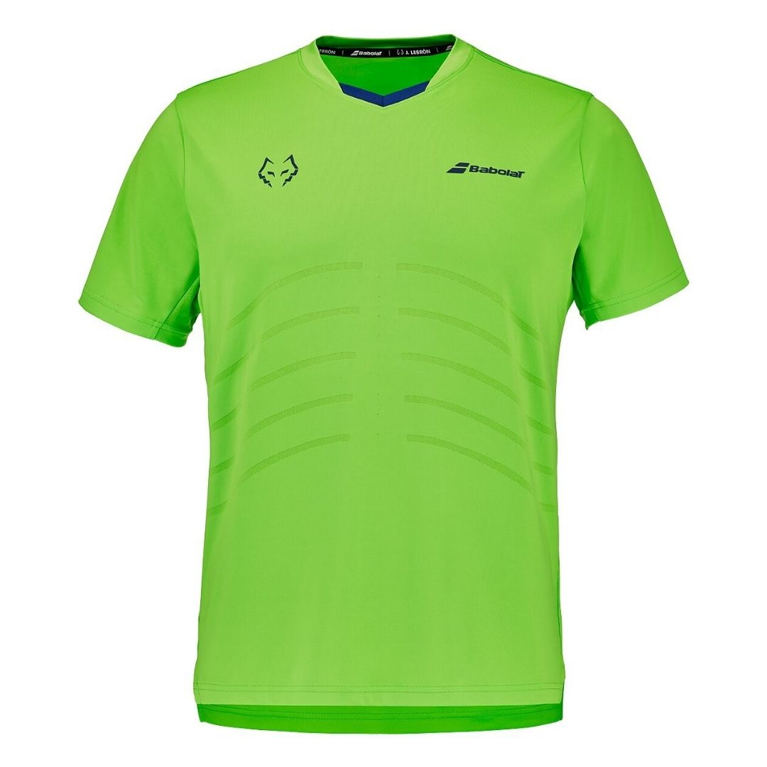 T-shirt Babolat Replica Juan Lebron (vert fluo)