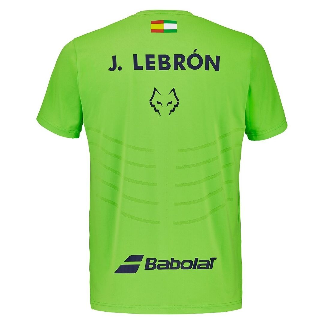 T-shirt Babolat Replica Juan Lebron (vert fluo)