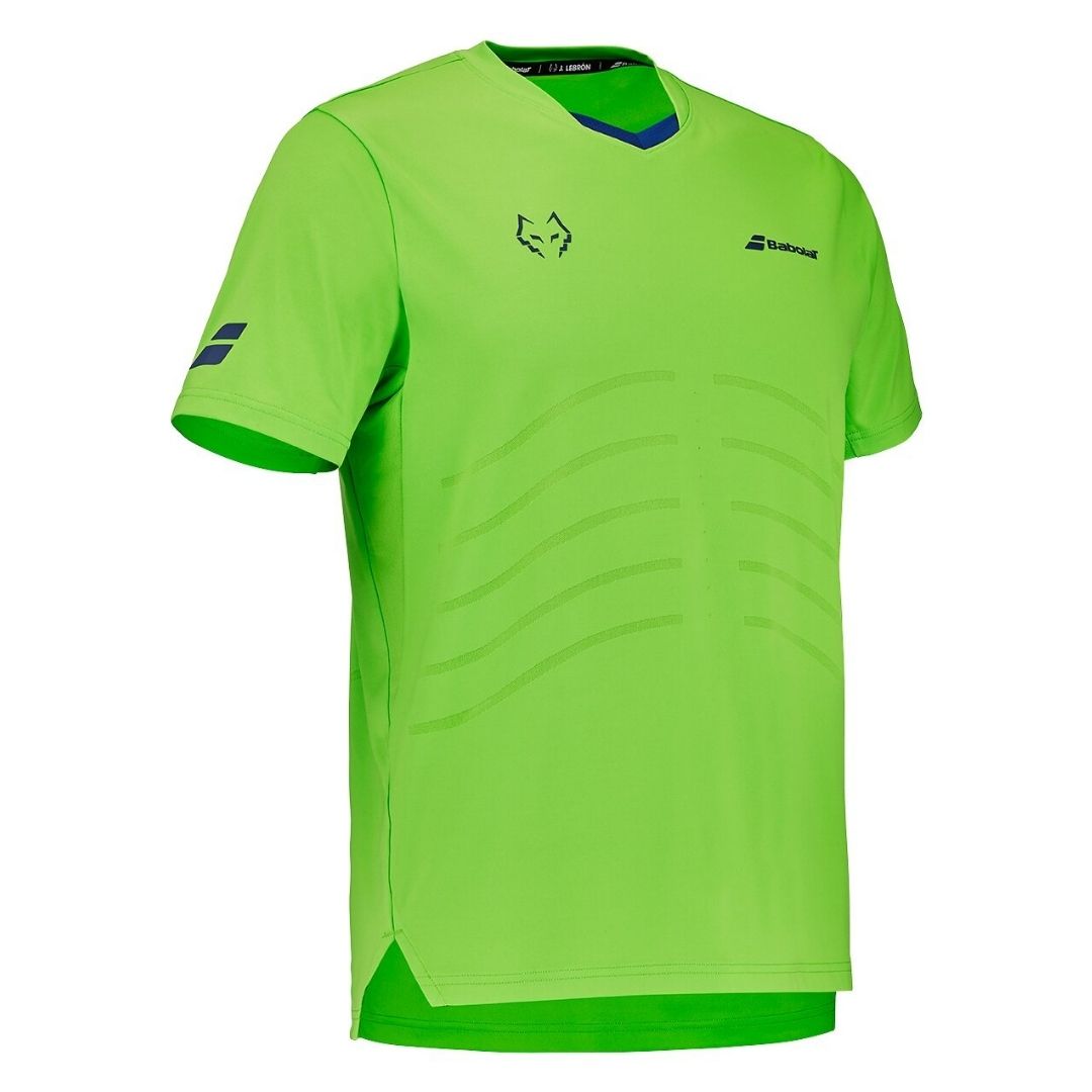 T-shirt Babolat Replica Juan Lebron (vert fluo)
