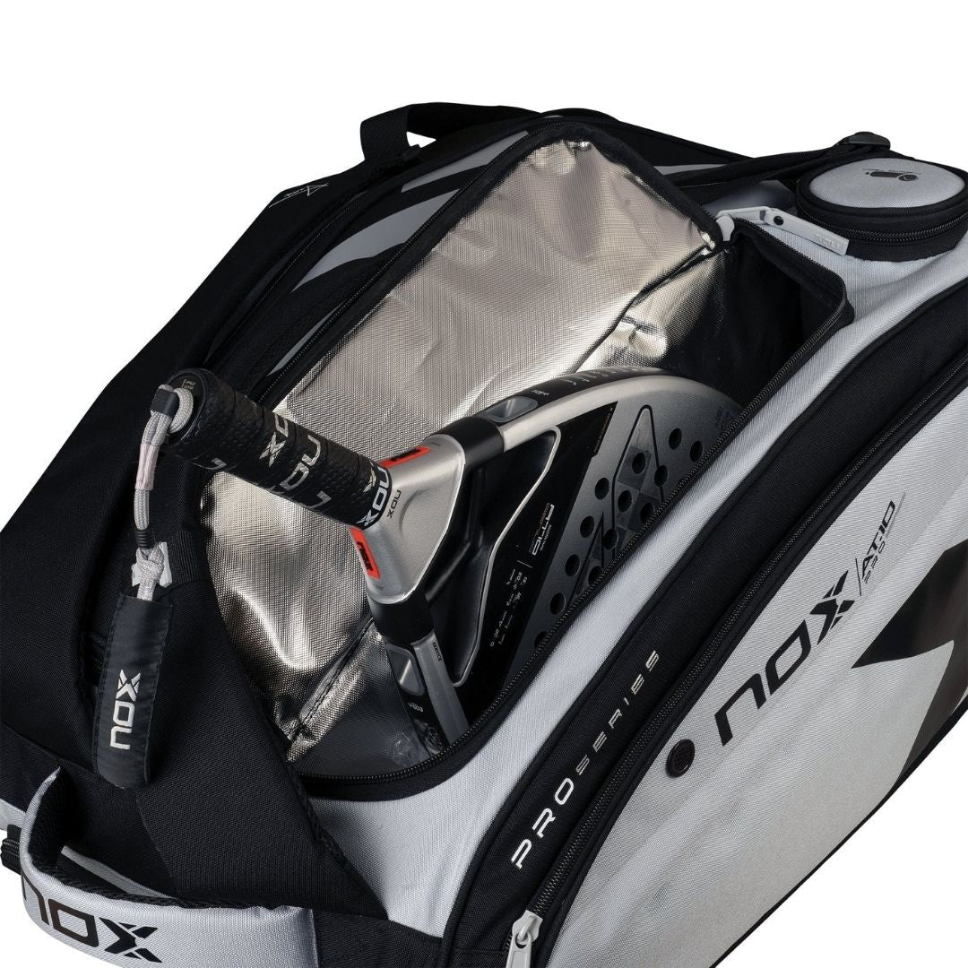 Sac de padel Nox AT10 Competition XL Compact (gris/noir)