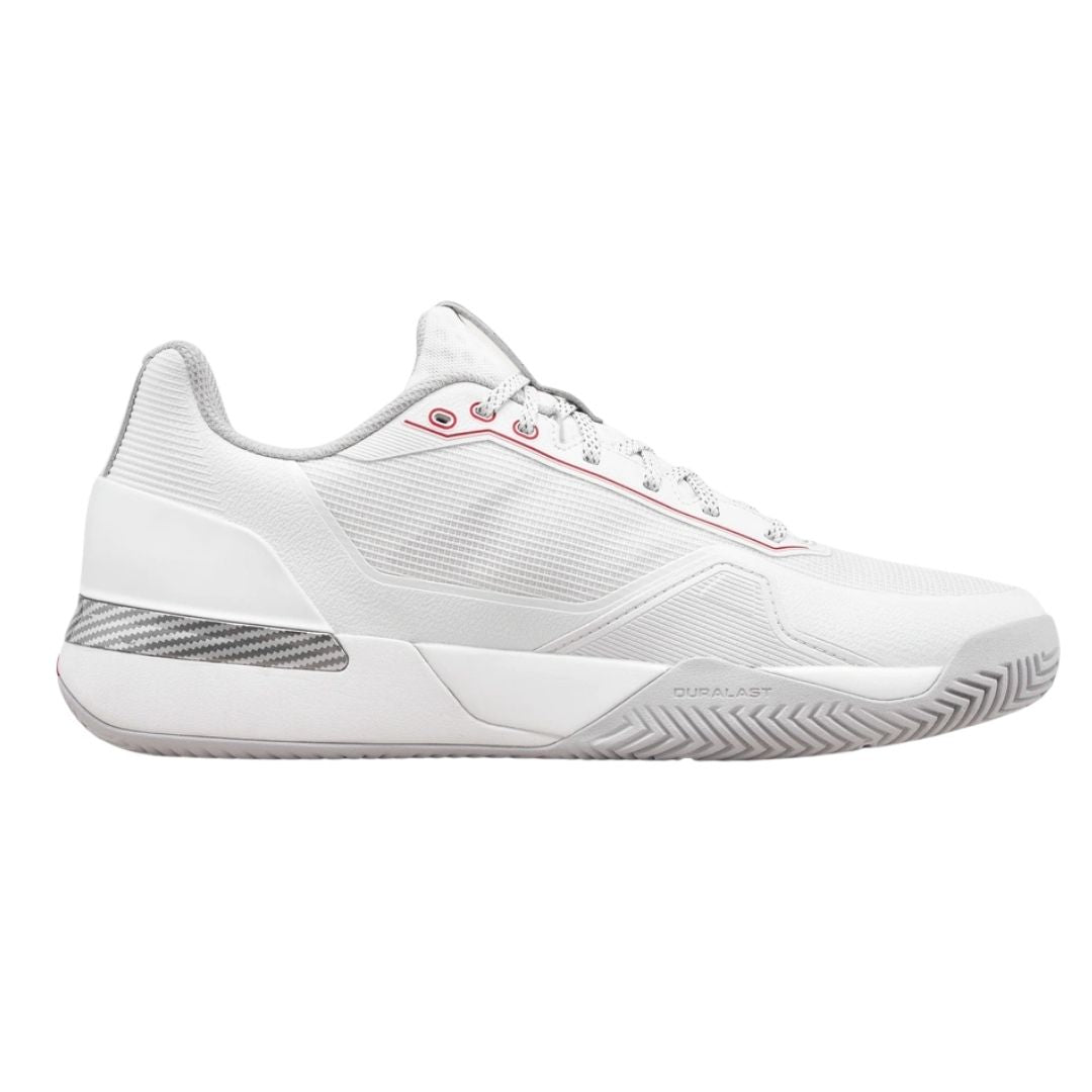 Chaussures de padel Wilson Rush Tour 5 CTC (Bright White/Wilson Red/Microchip)