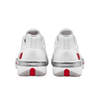 Chaussures de padel Wilson Rush Tour 5 CTC (Bright White/Wilson Red/Microchip)