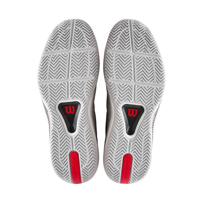 Chaussures de padel Wilson Rush Tour 5 CTC (Bright White/Wilson Red/Microchip)