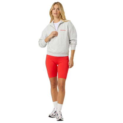 Sweatshirt demi-zip femme Björn Borg Halfzip (Ultra Light Grey Melange)