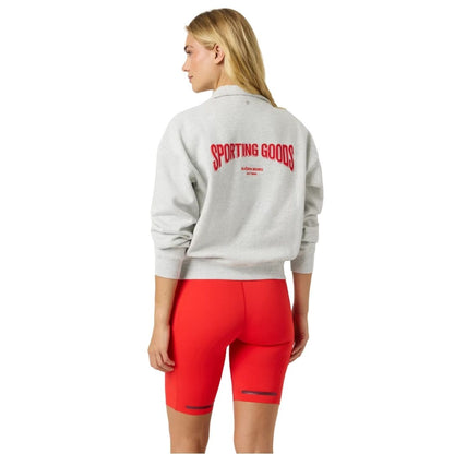 Sweatshirt demi-zip femme Björn Borg Halfzip (Ultra Light Grey Melange)