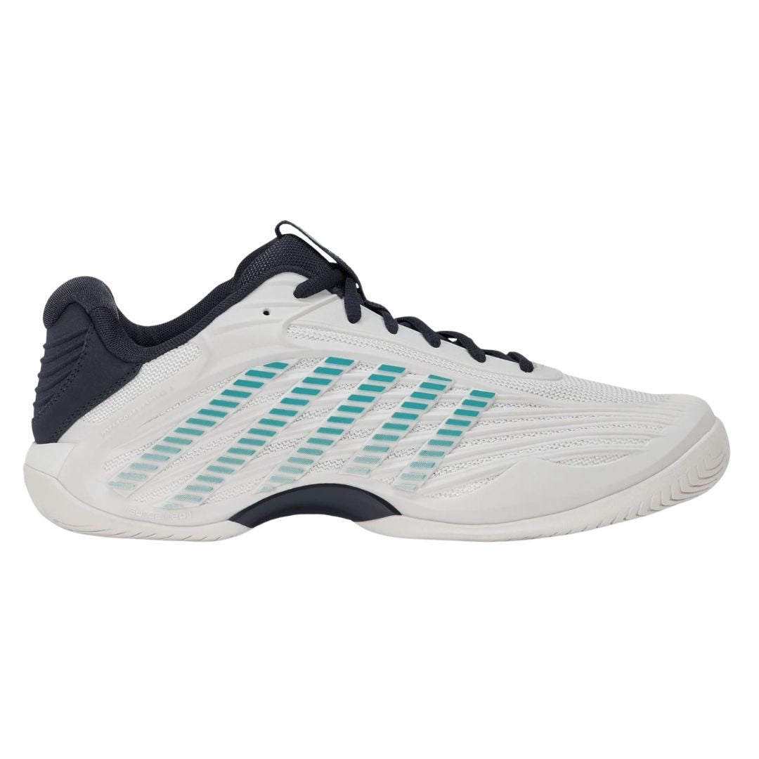 Chaussures de padel K-Swiss Hypercourt Express 3 (Blanc de Blanc/Carbon/Baltic)