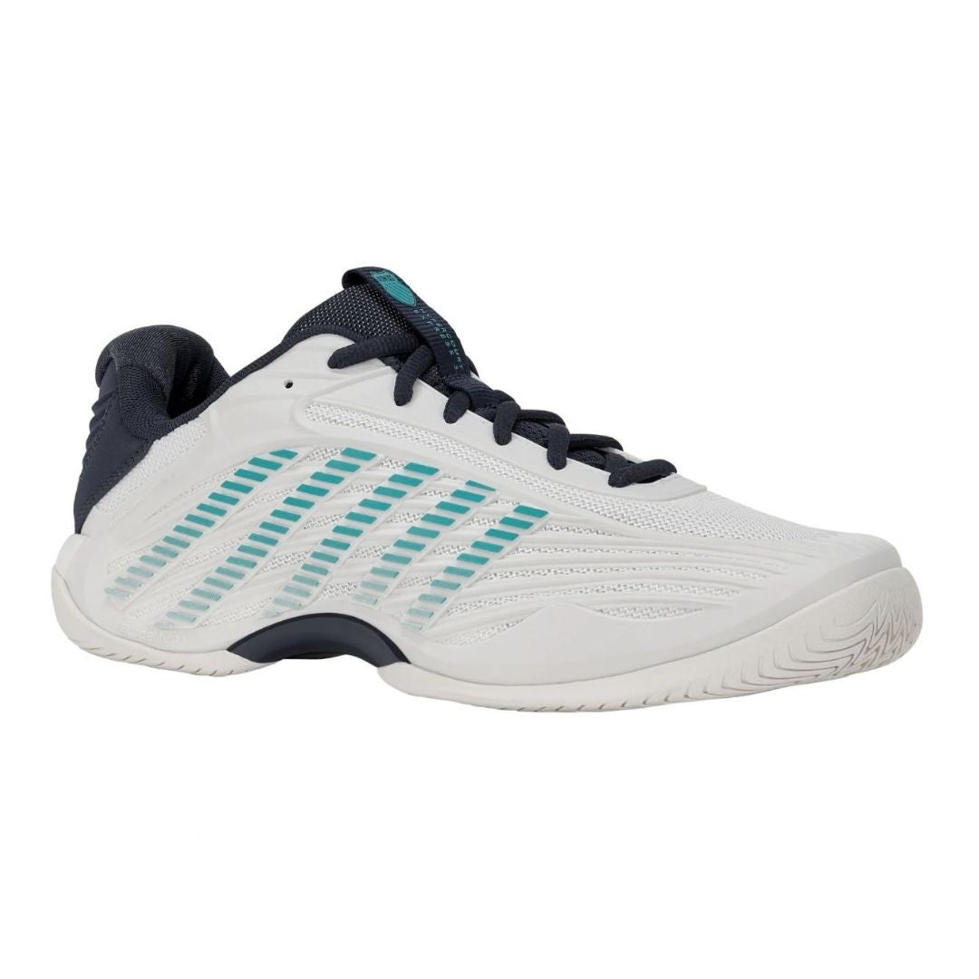 Chaussures de padel K-Swiss Hypercourt Express 3 (Blanc de Blanc/Carbon/Baltic)
