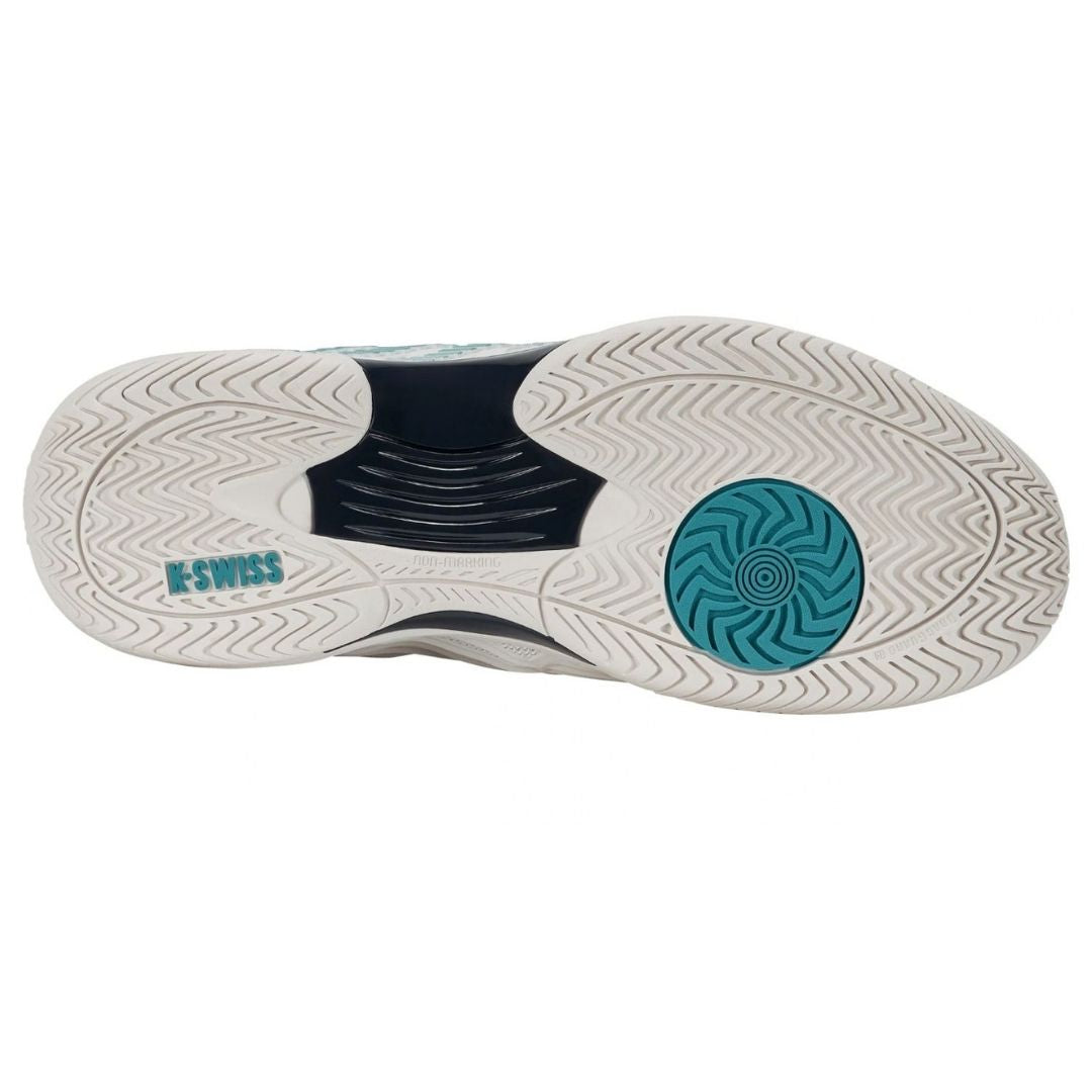 Chaussures de padel K-Swiss Hypercourt Express 3 (Blanc de Blanc/Carbon/Baltic)