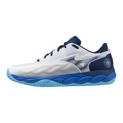 Chaussures Mizuno Wave Enforce Court CC (White/Estate Blue/River Blue)