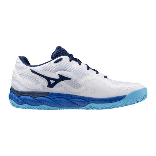 Chaussures Mizuno Wave Enforce Court CC (White/Estate Blue/River Blue)