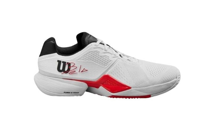 Chaussures de padel Wilson Bela Tour (Blanc/infrarouge/noir)