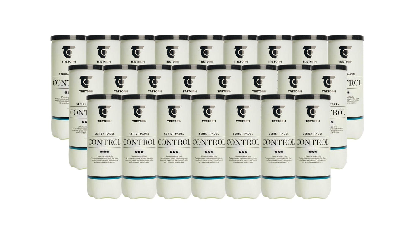 1 boîte Tretorn Serie+ Padel Control (24 tubes)