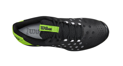 Chaussures de padel Wilson Hurakn (Noir/Vert jasmin) - Padellife.fr