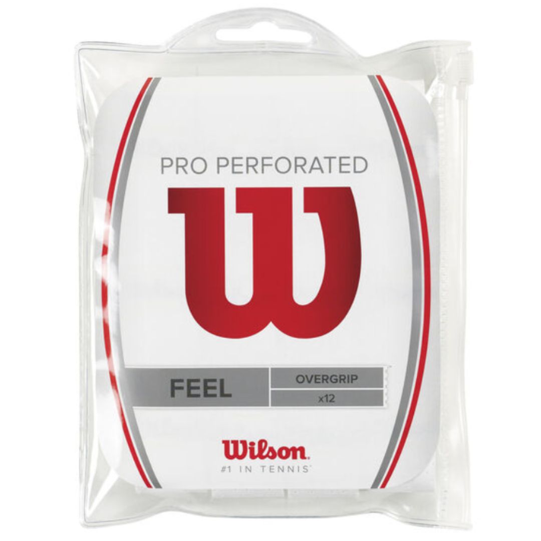 Overgrip perforé Wilson Pro (Lot de 12, blanc) padellife
