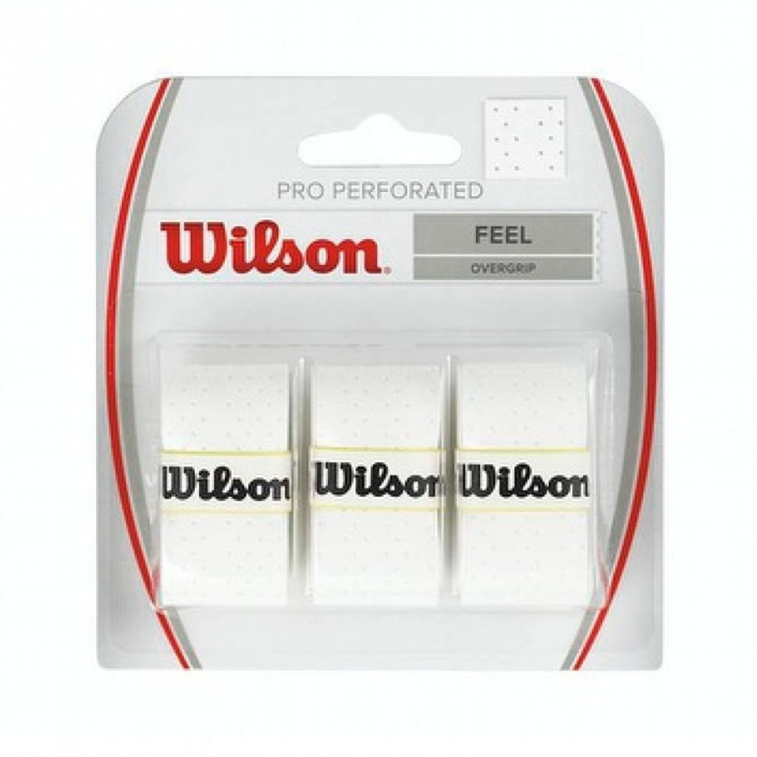 Overgrip perforé Wilson Pro (Lot de 3, blanc) padellife