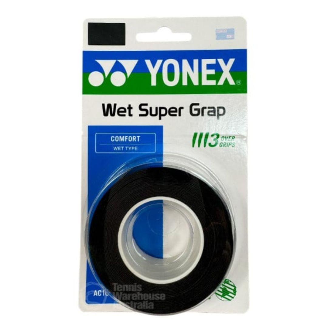 Lot de 4 Yonex Super Grap (Noir) padellife