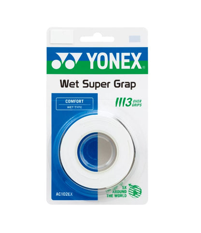 Surgrip Yonex Wet Super Grap (lot de 3, blanc)