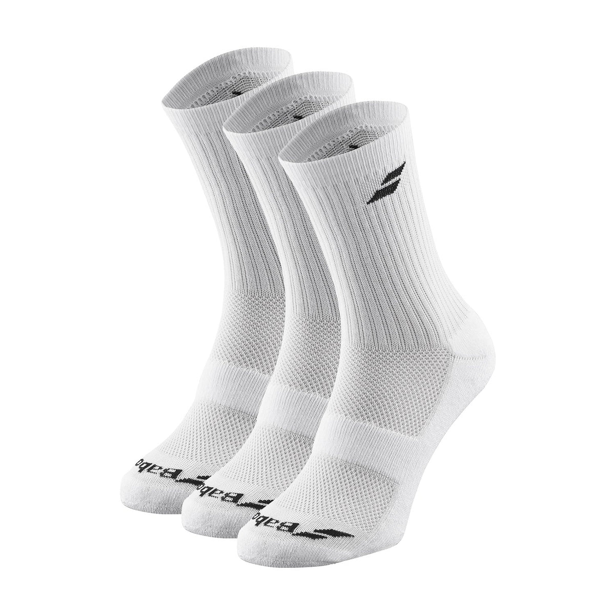 Babolat Logo Socks 3 Pairs White