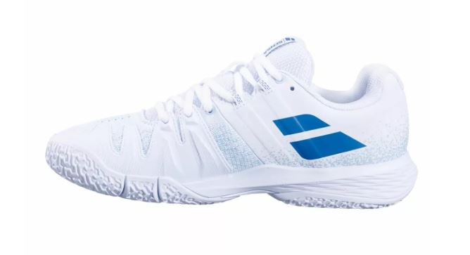 Chaussures de Padel Babolat Sensa Femme (Blanc/Cool Blue)