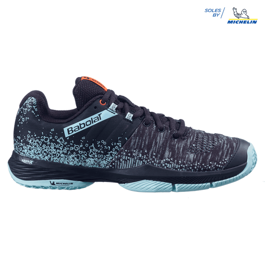 Chaussures de Padel Babolat Sensa Femme (Noir/Turquoise)