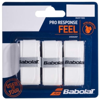 Overgrip Babolat Pro Response (Blanc, lot de 3)