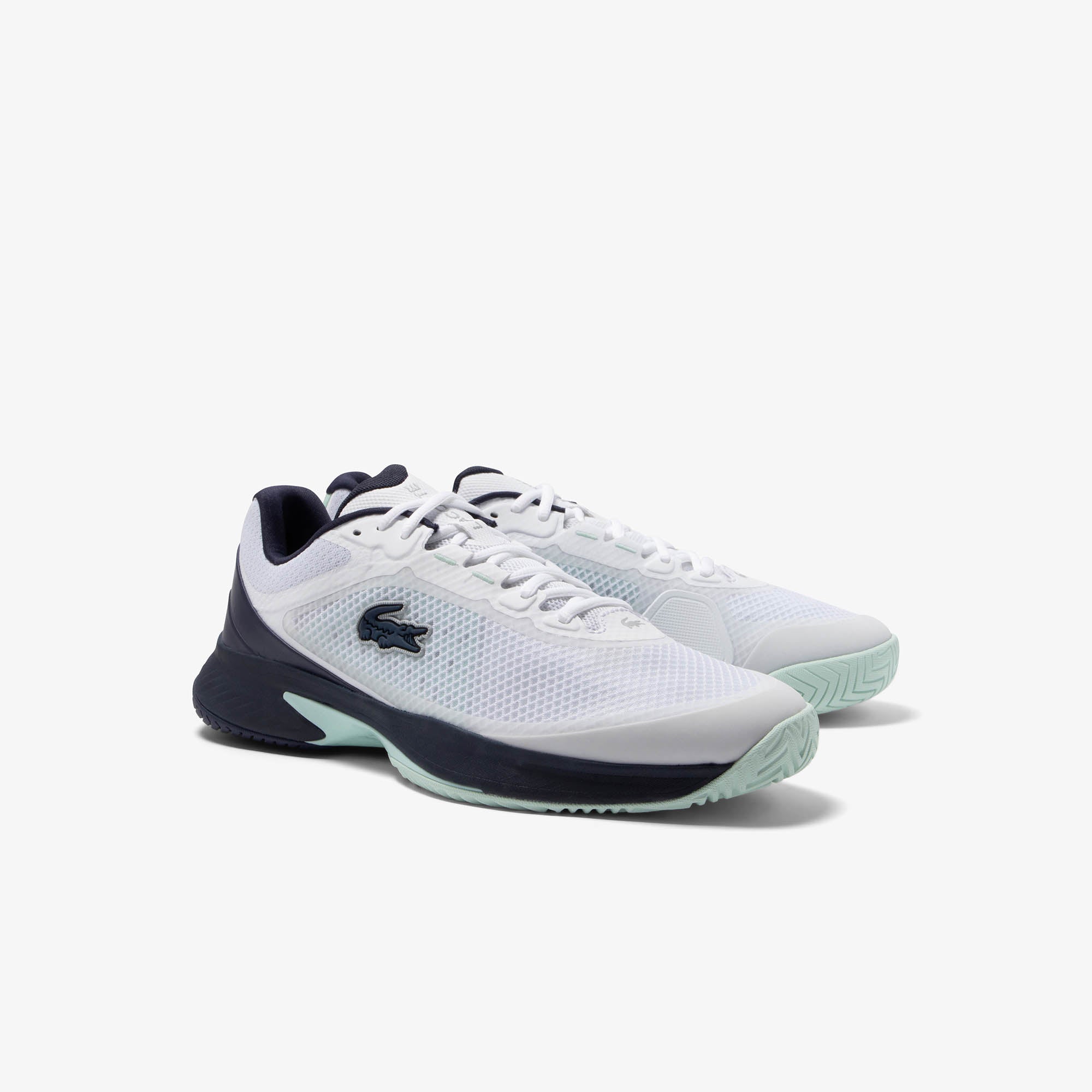 Chaussures Lacoste Tech Point Textile (Blanc/Bleu marine)