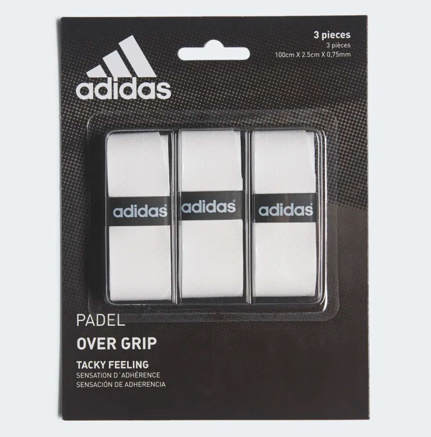 Overgrips Adidas (Lot de 3, blanc)