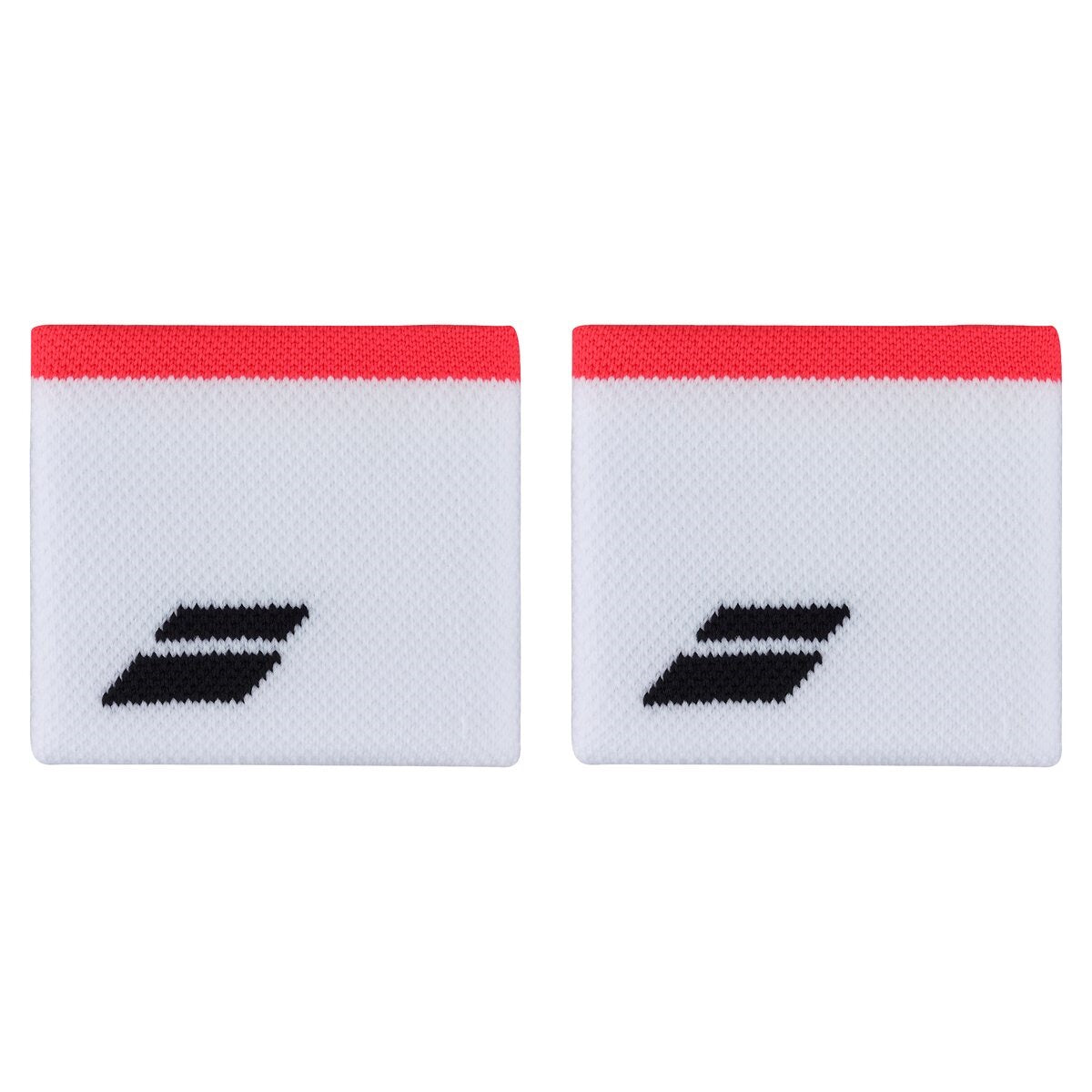 Poignets avec logo Babolat (lot de 2, blanc/rouge vif)