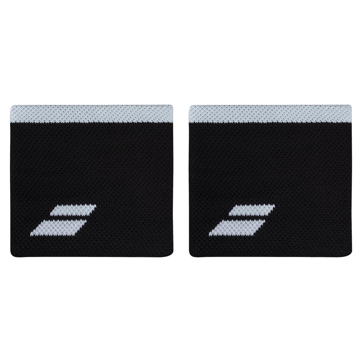 Poignets avec logo Babolat (lot de 2, noir/blanc)