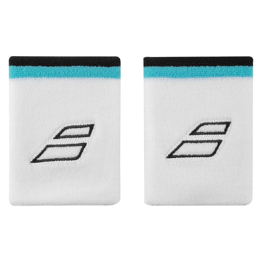 Poignets Babolat Terry Jumbo (Lot de 2, Blanc/Bleu d'État)