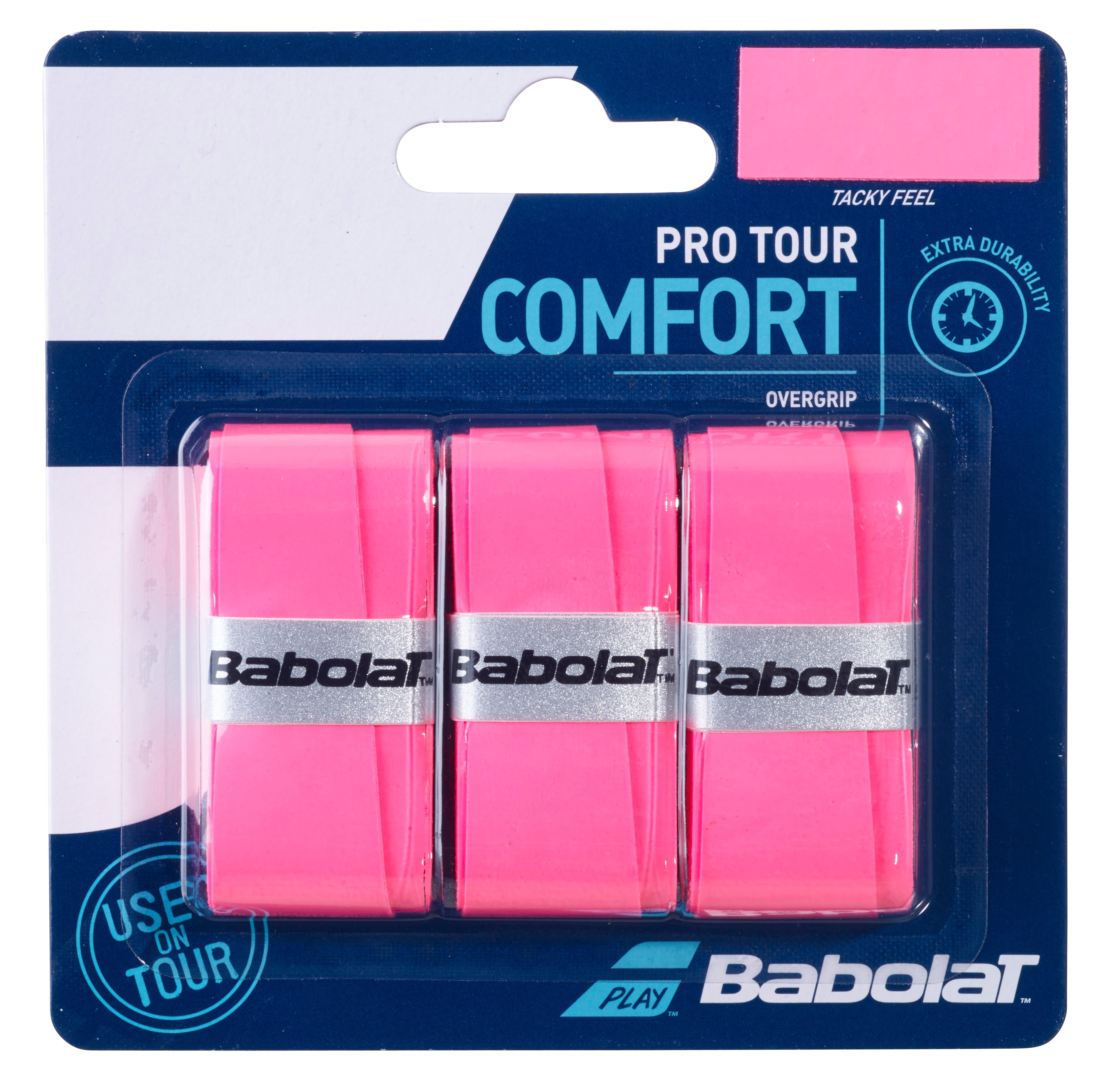 Overgrip Babolat Pro Tour (Lot de 3, rose)