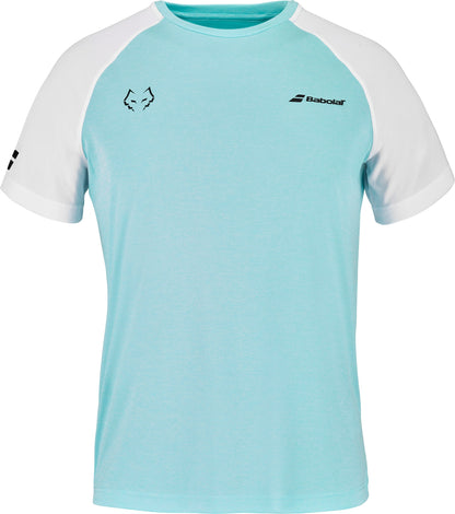 T-shirt à col rond Babolat Juan Lebron (Bleu/Blanc)