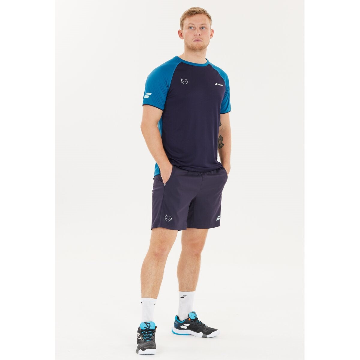 T-shirt Babolat Crew Neck Juan Lebron (Baritone Blue)