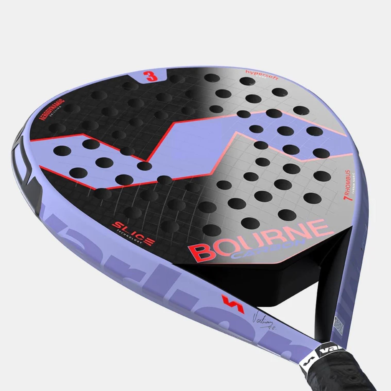 Raquette de padel Varlion Bourne Carbon 3 Prisma