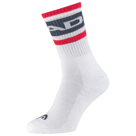 Chaussettes Head Crew (1 paire, Bleu marine/Rouge)