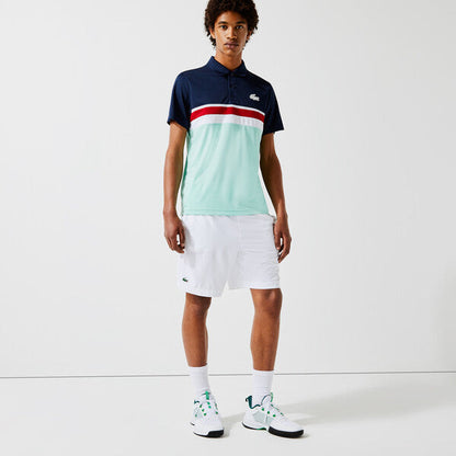 Short Lacoste (Blanc/Bleu marine)