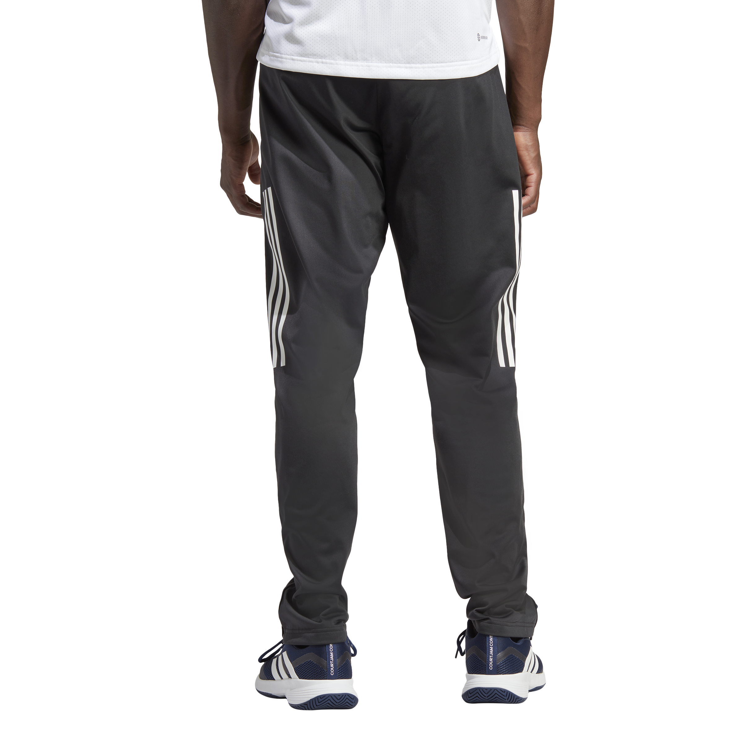 Pantalon tricoté à 3 bandes Adidas (Noir)