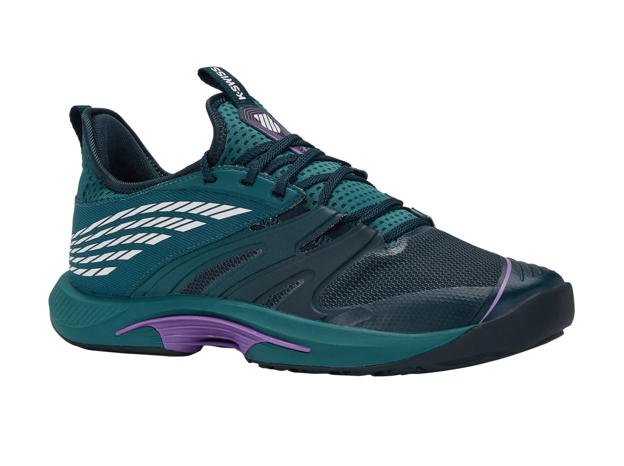 Chaussures de Padel K-Swiss SpeedTrac (Bleu cyan foncé/Bleu cyan/Bleu magenta)