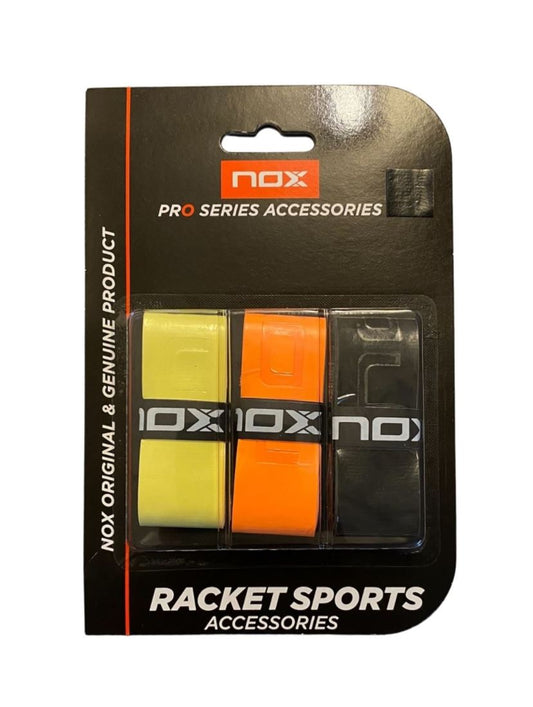 Overgrips Nox Pro (Jaune/ Orange/ Noir, Pack de 3)
