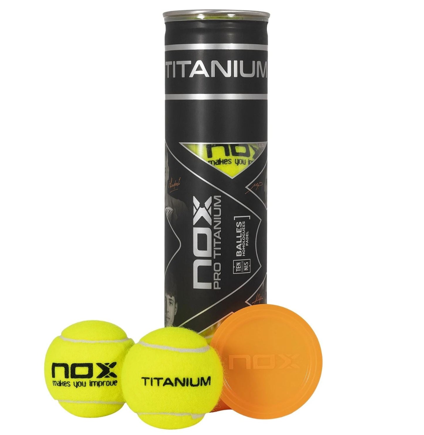 Balles de padel Nox Pro Titanium (4 balles)