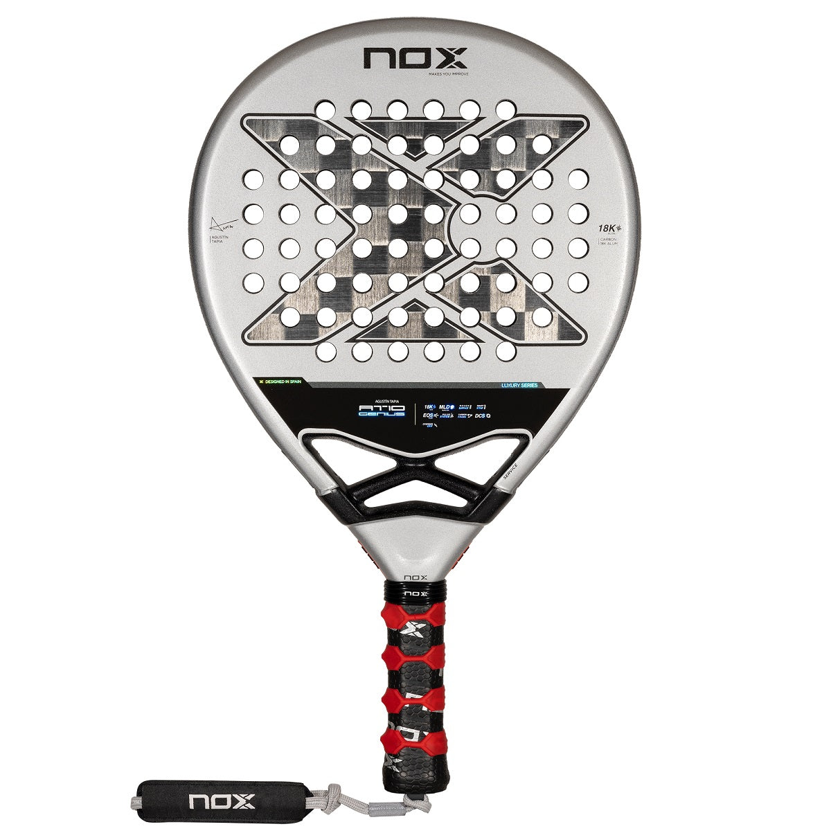 Raquette de padel Nox AT Genius 18K Luxury By Agustin Tapia 2024