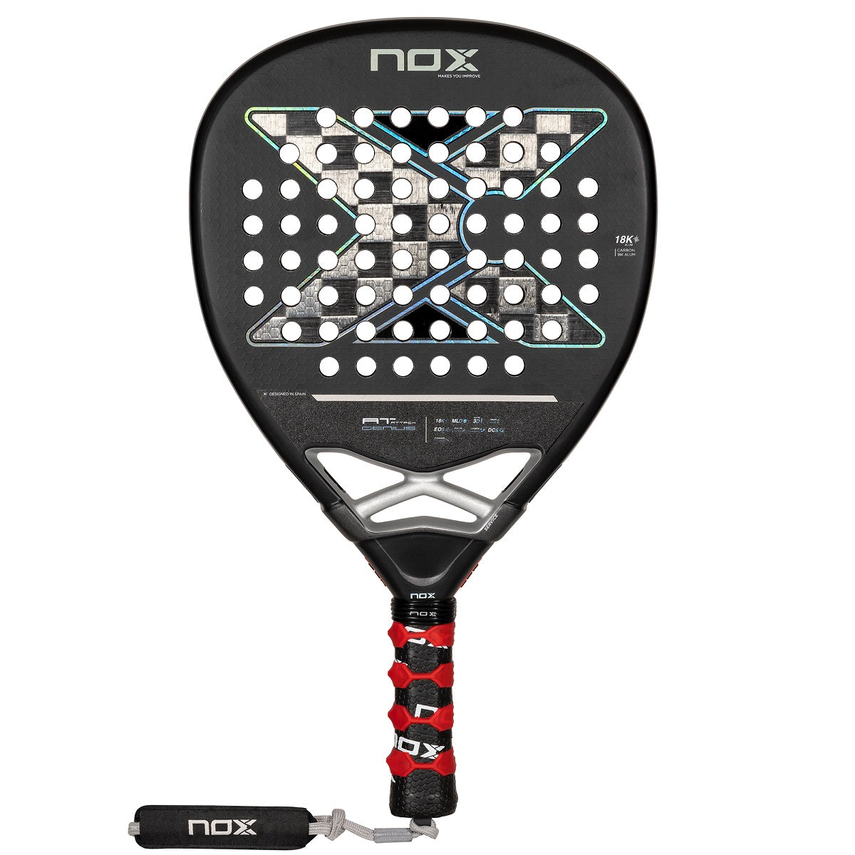 Raquette de padel Nox AT Genius Attack 18K Luxury By Agustin Tapia 2024